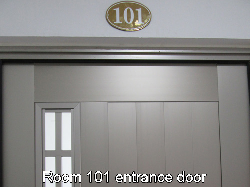 Room 101 entrance door photo